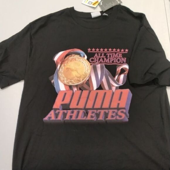 Puma Black All Time Champion T-Shirt - Picture 1 of 1